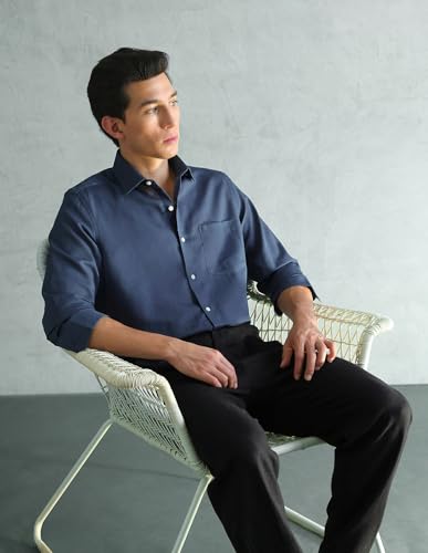 Image of Arrow Solid Slim Fit Formal Shirts for Men - Full Sleeve Shirt for Man