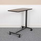 Flash Furniture Adjustable Overbed Table with Wheels for Home and Hospital