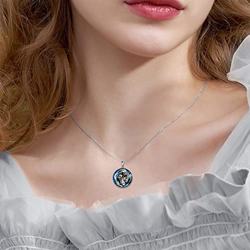 Horse Necklace Sterling Silver Origami Horse Pendant Necklace Mothers Day Gifts for Women Wife Girlfriend2