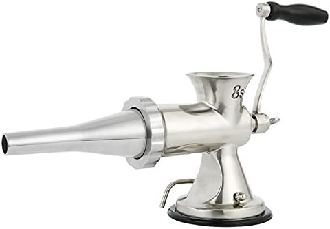Stainless Steel Manual Meat Grinder Filling Sausage Machine Home Hand-Operated Mincer Machine Sausage Stuffer Aperture:8mm