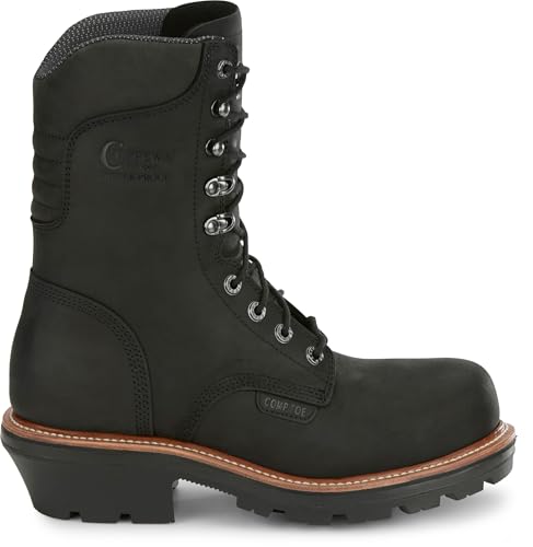 Chippewa Thunderstruck 9" Waterproof Nano Composite Work Boots for Men, Durable Leather, Slip-Resistant Sole2