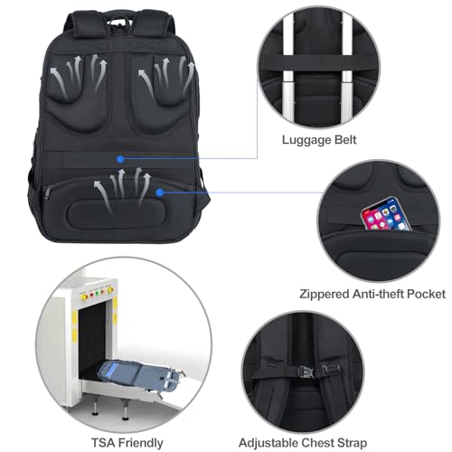 Image of KROSER TSA Friendly Travel Laptop Backpack 17.3 Inch