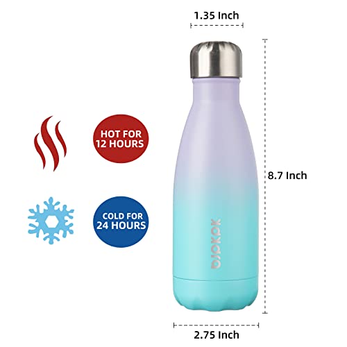 Image of BJPKPK 12 oz Small Insulated Water Bottle, Stainless Steel Leak Proof Flask