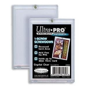 5 Ultra Pro 1 Screw Holders - Fits up to 32pt Cards - 5 Individually sealed holders
