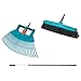 Price comparison product image Gardena combisystem lawn and cleaning set: set consisting of XXL fan broom, road broom and wooden handle, for sweeping up leaves and garden waste as well as cleaning paths (17356-60)