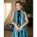 vimate Large Satin Scarf-Spring Summer Silk Like Lightweight Blue Long Scarf Beach Shawl Head Wraps for Women Neck (Style 01)