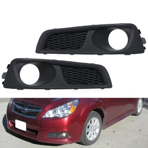 Cubierta de luz antiniebla para Subaru Legacy 2010 a 2012, par de rejillas de parachoques delantero 2