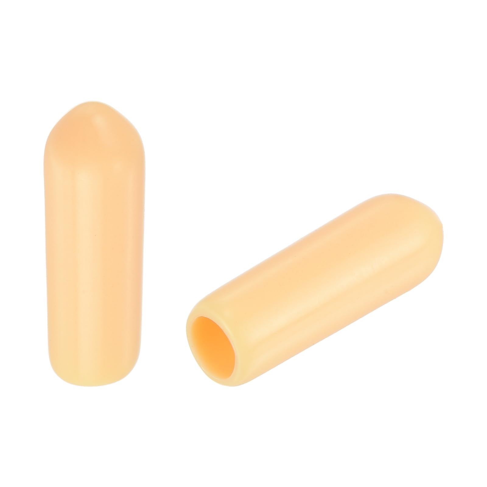 uxcell 100pcs Round Rubber End Caps 3/16"(4mm) Beige Vinyl Cover Screw Thread Protectors