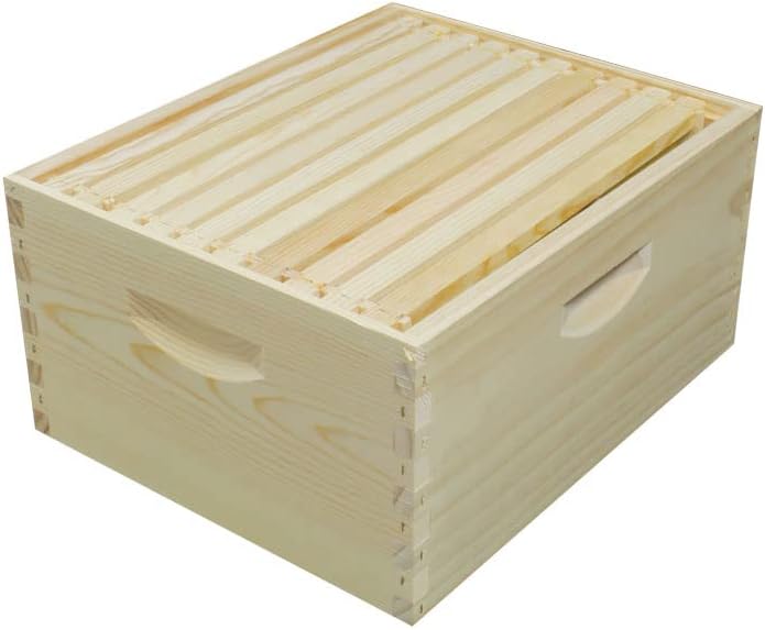 Complete Bee Hive Kit, Unpainted, Assembled, Made in The USA
