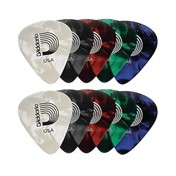 Planet Waves Plektrum Akustikgitarre E Gitarre - Gitarren Plektrum - 1CAP4-10 Guitar Picks Pearl Celluloid Assortments - Medium