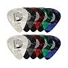 D'Addario Celluloid Guitar Picks - Guitar Accessories - Guitar Picks for Acoustic Guitar, Electric Guitar, Bass Guitar - Natural Feel, Warm Tone - Assorted, Medium 0.70mm, 10-pack