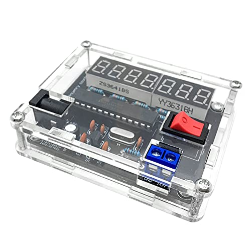 Fréquencemètre DIY 0.45Hz-10MHz Fréquencemètre DIY kit Fréquencemètre VR Fréquence avec Shell Cymomètre DIY Kit Avec Manuel Cover