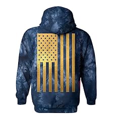 Navy Tie Dye - Back Print - Gold Foil