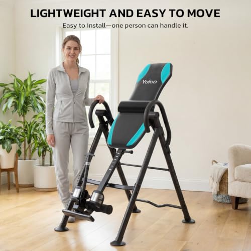 Image of YOLEO Gravity Inversion Table for Back Pain Relief 2026 New Inversion Table