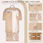 RAINSMORE Sac de vêtement pour les femmes de voyage sac de costume pour suspension & Robe Pliable Garment Duffle avec Poches & Sangle compatible avec le port