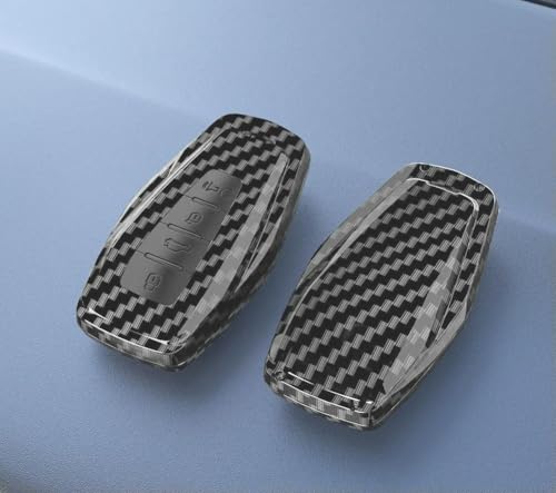 Coque de clé Geely en fibre de carbone ABS pour Coolray et Geometry C
