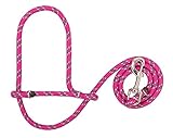 Weaver Leather Average Poly Rope Sheep Halter with Snap, Berry/Reflective