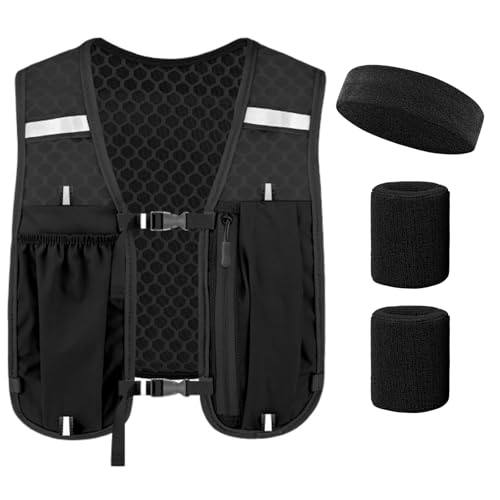Running Vests for Women, Hydration Vest Pack with Sweat Band