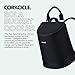 Corkcicle EOLA Bucket Cooler Bag, Black Neoprene, 11” x 14” – Portable and Lightweight Backpack Cooler Keeps Food & Drinks Cool – Adjustable Straps, Zippered Closure, & Food Safe Interior