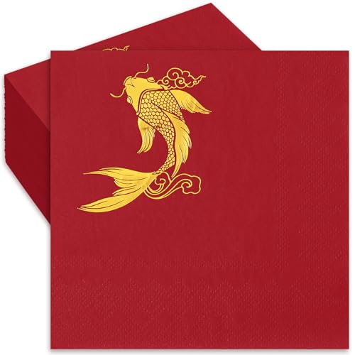Serviettes Nouvel An chinois jetables pour éviter les taches sur la table de fête