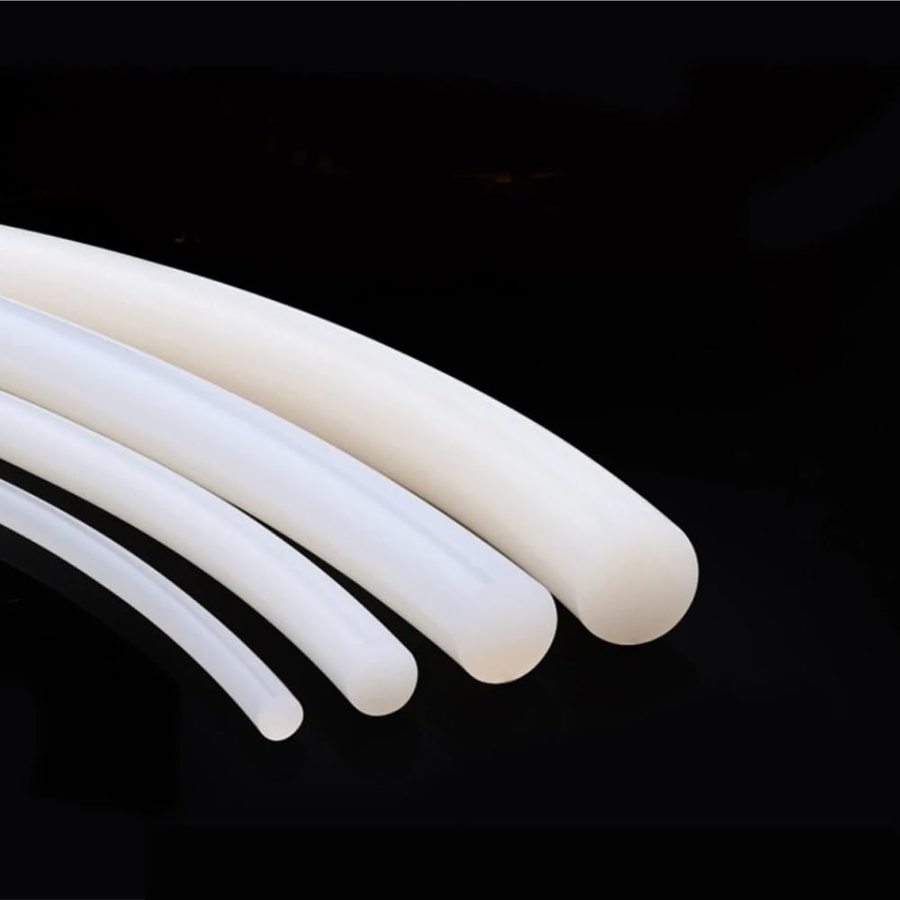 Tiras de sellado de junta de goma blanca con junta tórica de 1 pieza, sello de cable de silicona de alta temperatura for electrodomésticos(2M*20MM)