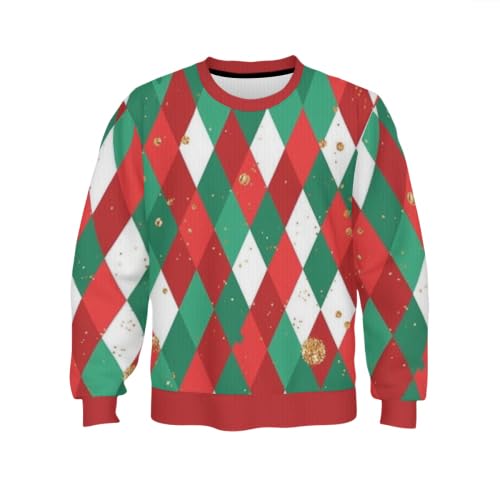 Christmas Custom Adult Crewneck Sweater for Men and Women add Text to The Front and Back of Your Picture to Print Personalized Crewneck Sweater Gifts Forest Green - Main Image