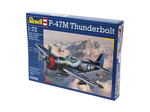 Revell 03984 P-47 M Thunderbolt 1:72 Scale Unbuilt/Unpainted Plastic Model Kit, Light Grey or Beige, 15.6cm length,17.2cm width - Image 4