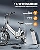 Jasion EB7 ST Folding Electric Bike, 28MPH 1200W Peak Motor All Terrain Adult Electric Bicycles with 480Wh Battery, Dual Disc Brake Coummute Ebikes for Beach, Trails #5