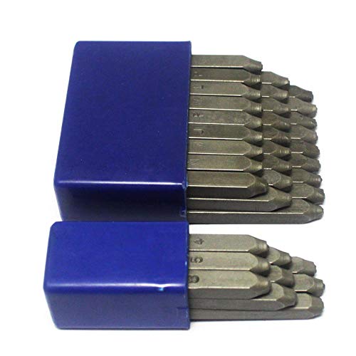 Oudtinz - Set di timbri con numeri e lettere (36