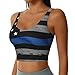 American Thin Blue Line Flag Print Lightweight Trendy Women Sports Vest Yoga Workout Running Vests All Seasons