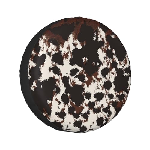 Image of Vintage Leopard Print Spare Tire Cover Wheel Protectors Tyre Covers Weatherproof Wheel Covers Universal Fit for Trailer Rv SUV Truck Camper Travel Trailers 14 inch