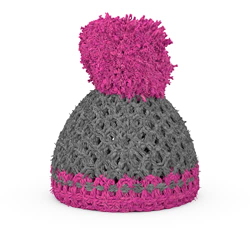 Myboshi T015503 Bonnet en laine crocheté à la main en Allemagne Gris/magenta Cover
