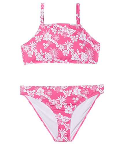 Image of Roxy Girls' Aloha Spirit Crop Top Swimsuit Set
