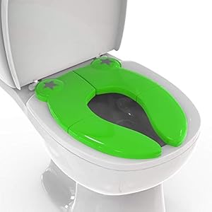 Mighty Clean Baby Folding Travel Potty Seat – Non-Slip, Portable Toilet Training Seat for Toddlers and Kids with a…