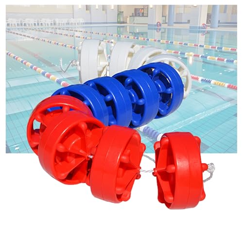 Bouée haute visibilité pour couloir de piscine et délimitation des zones de jeux