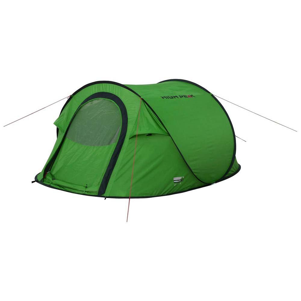 High Peak Werptent Vision 3, pop-up tent voor 3 personen, festivaltent vrijstaand, superlichte snelopening, 2000 mm waterdicht, ventilatiesysteem, muggenbescherming, 235 x 180 x 100 cm