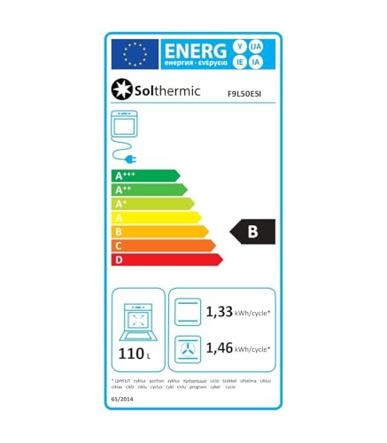 SOLTHERMIC F9L50E5RI COCINA GAS CON HORNO ELECTRICO INOX/ANCHO 90 CMS / 5 FUEGOS/HORNO PANORAMICO 115 L. / SISTEMA DE SEGURIDAD FFD/ENTREGA A DOMICILIO - imagen 3