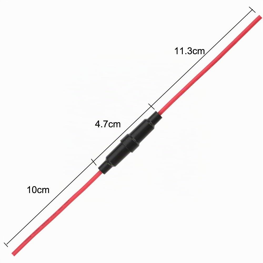 Gebildet 5pcs 5x20mm AGC Inline 250V 20A Tipo de Tornillo Portafusibles con 16 AWG Alambre + 150pcs 5x20mm Fusible de Tubo de Vidrio de Rápido Soplo