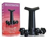 WINE AND FLOW Bouchon vin Vide air de qualité avec 4 Bouchons vin Pompe à vin Réutilisa...