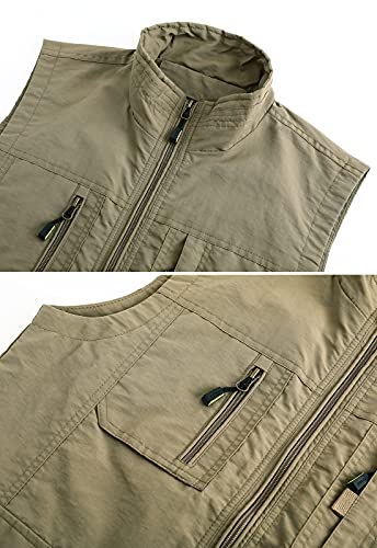 Image of Hbufnha Mens Lightweight Vest Work Travel Safari Sport Jacket Padded Puffer Vest