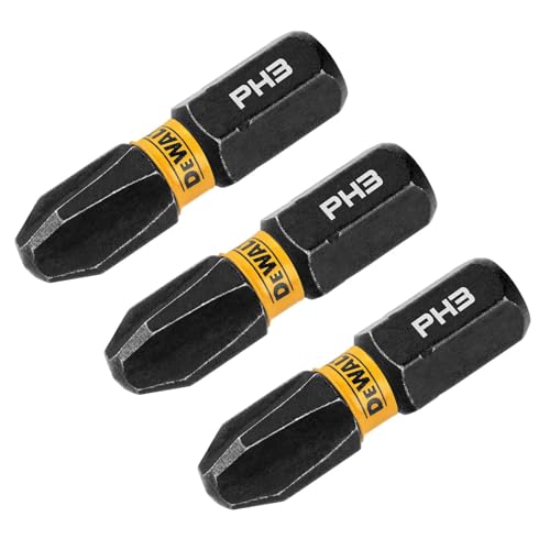 Phillips #3 Impact Ready Lot de 3 embouts de vissage de précision pour visseuse à choc