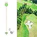 rockible Golf Flagstick and Cup Putting Green Flag Stick Golf Putting Cup Golf Flagpole with Handle for Outdoor Training Practice Lawn, Green