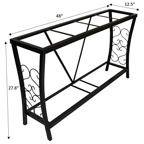 Aquatic Fundamentals Metal Aquarium Stand (55 Gallon, Black) #TOP2
