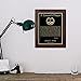 Customizable Lawyer's Prayer Plaque - Thank or Congratulate an Attorney or Celebrate a Law Student's Accomplishments - Include Their Name or Special Message (Cherry Wood w/Black and Gold Metal)