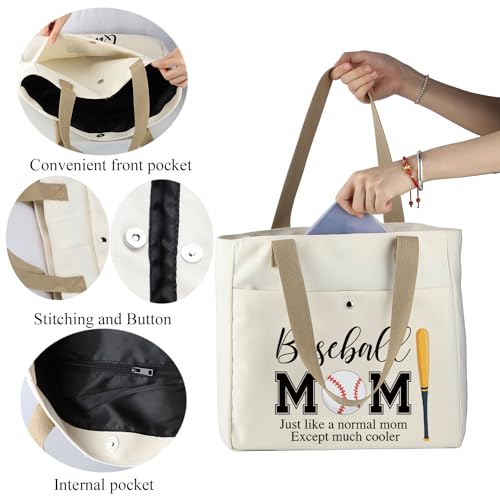 Bolso Tote para Mamá de Beisbol miniatura 5
