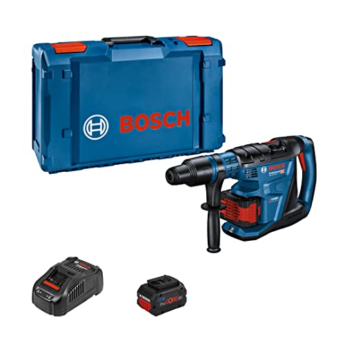 Bosch Professional(�{�b�V��) 18V�R�[�h���X�n���}�[�h����(8.0Ah�o�b�e���[2�E�[�d��E�P�[�X�E�T�C�h�n���h���t��) GBH18V-40C