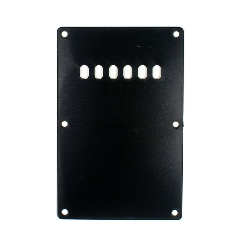 (C38) Custom Cavity Cover Back Plate Fits Strat Style, BLACK