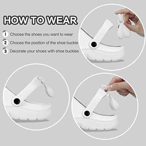 Msehkm Shoe Nuts/Charms/Balls For Your Crocs- Set Of 2, Distinctive Funny Shoe Accessories, Noticeable Shoe Clips! Christmas Gifts! Interesting Birthday Gift For Men! (White Nuts) #TOP5