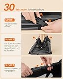 Feandrea Hundebox faltbar, 50 cm Transportbox für kleine Hunde, Hundetasche, Oxford-Gewebe, mit 4 Türen aus Netzstoff, Griffen, Taschen für Futter und Wasserflasche, tintenschwarz PDC015BH02