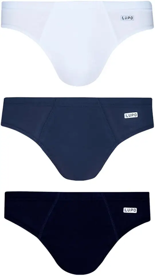 Kit 3 Cuecas Slip, Lupo, Masculino